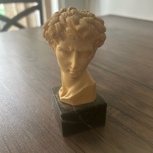 Vintage G. Ruggeri Head of David Sculpture Made in Italy